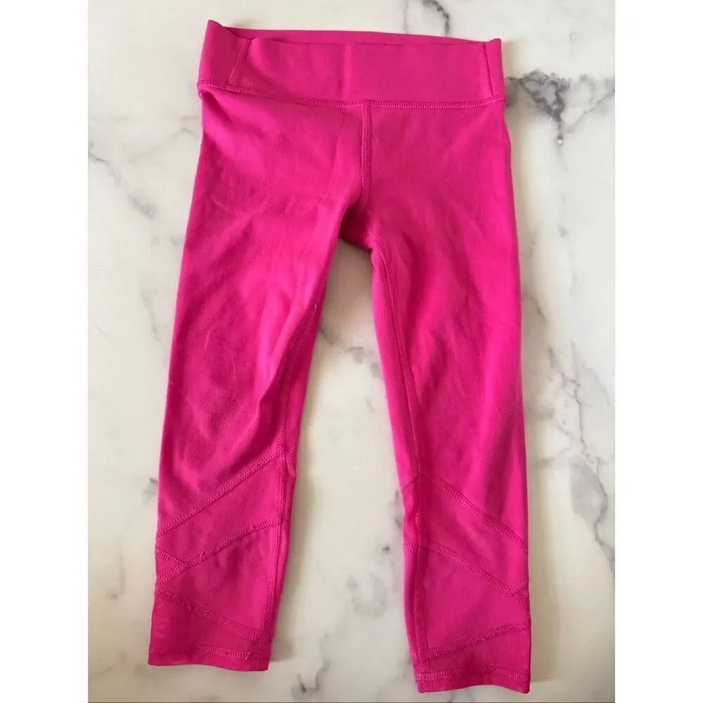 All in motion hot pink capri leggings sporty athletic 4-5 year girls